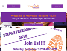 Tablet Screenshot of maryhallfreedomhouse.org